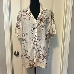 NWT Folk Veneto Short Sleeve Shirt- women’s small